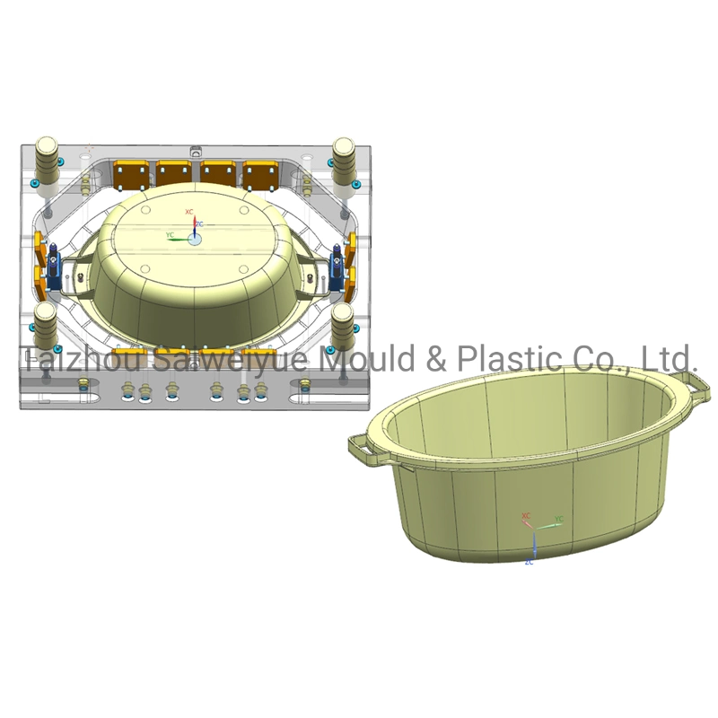 Plastic Household Washbasin Moulding Daily Use Oval Wash Basin Mold Injection Mould