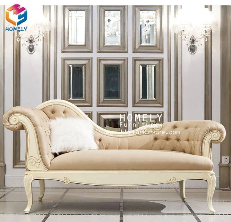 Eroupean Style Fabric Sofa Chaise for Bedroom/Living Room/Banquet