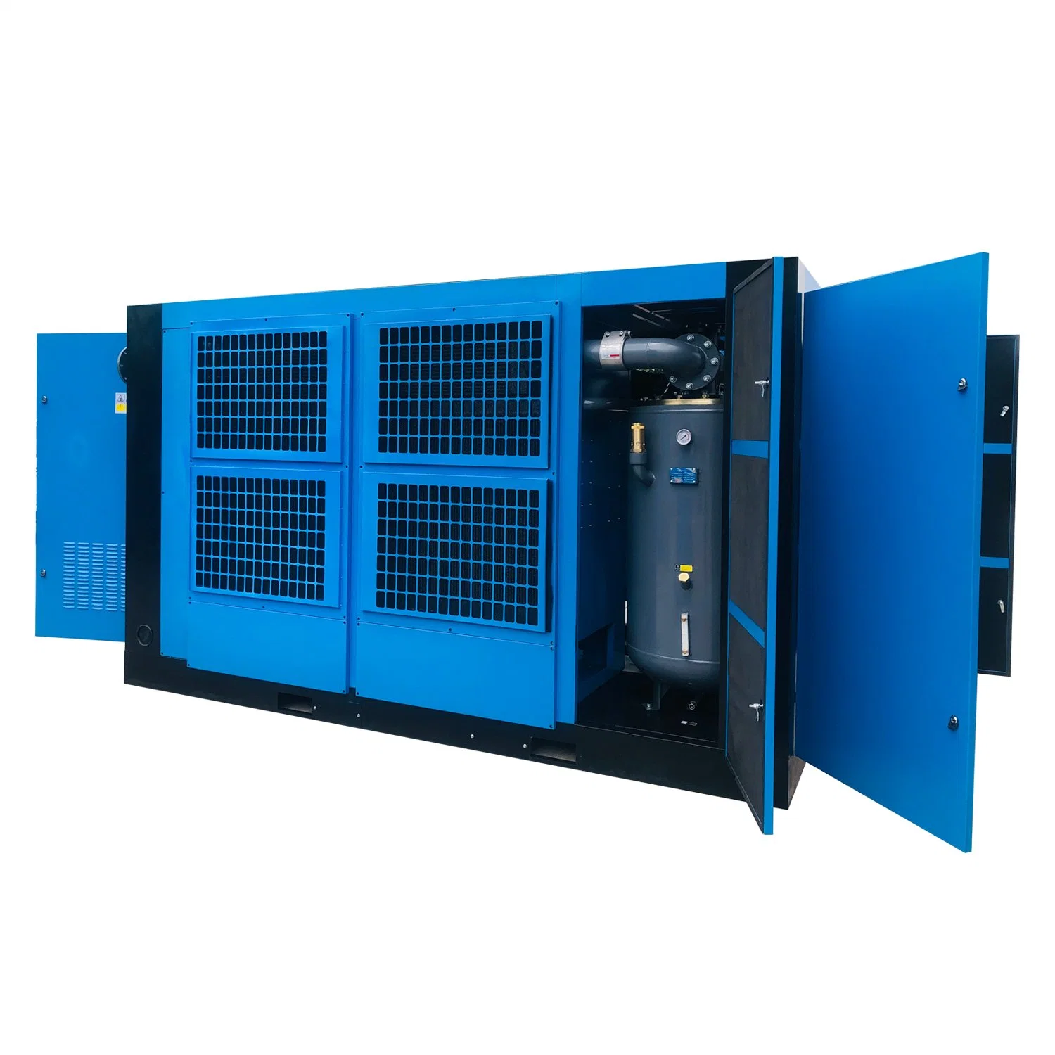 Industry Heavy Duty Two-Stage Compression Pm VSD Screw Air Compressor Variable Frequency 90kw, 110kw, 132kw, 160kw, 220kw, 250kw, 280kw, 315kw, 355kw, 400kw