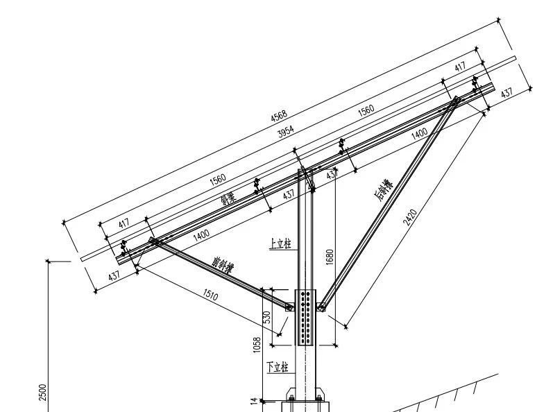 Solar Mounting Systems Solar PV Panel Mounting Brackets Steel Tile 400 H Steel