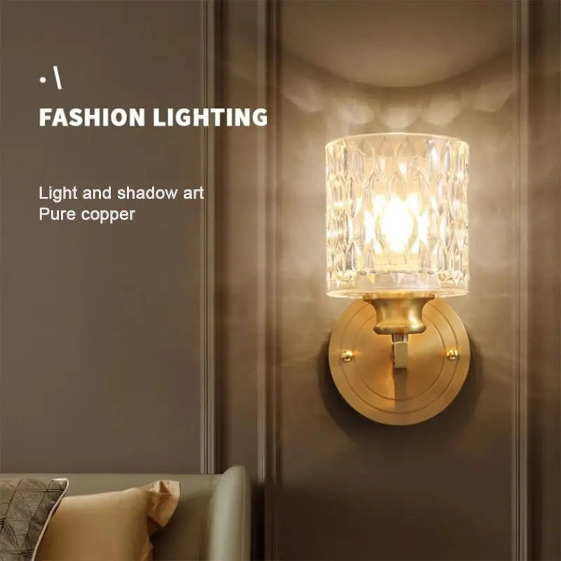 Room Modern Wall Lamp Sconce Surface Mounted LED Crystal Wall Light