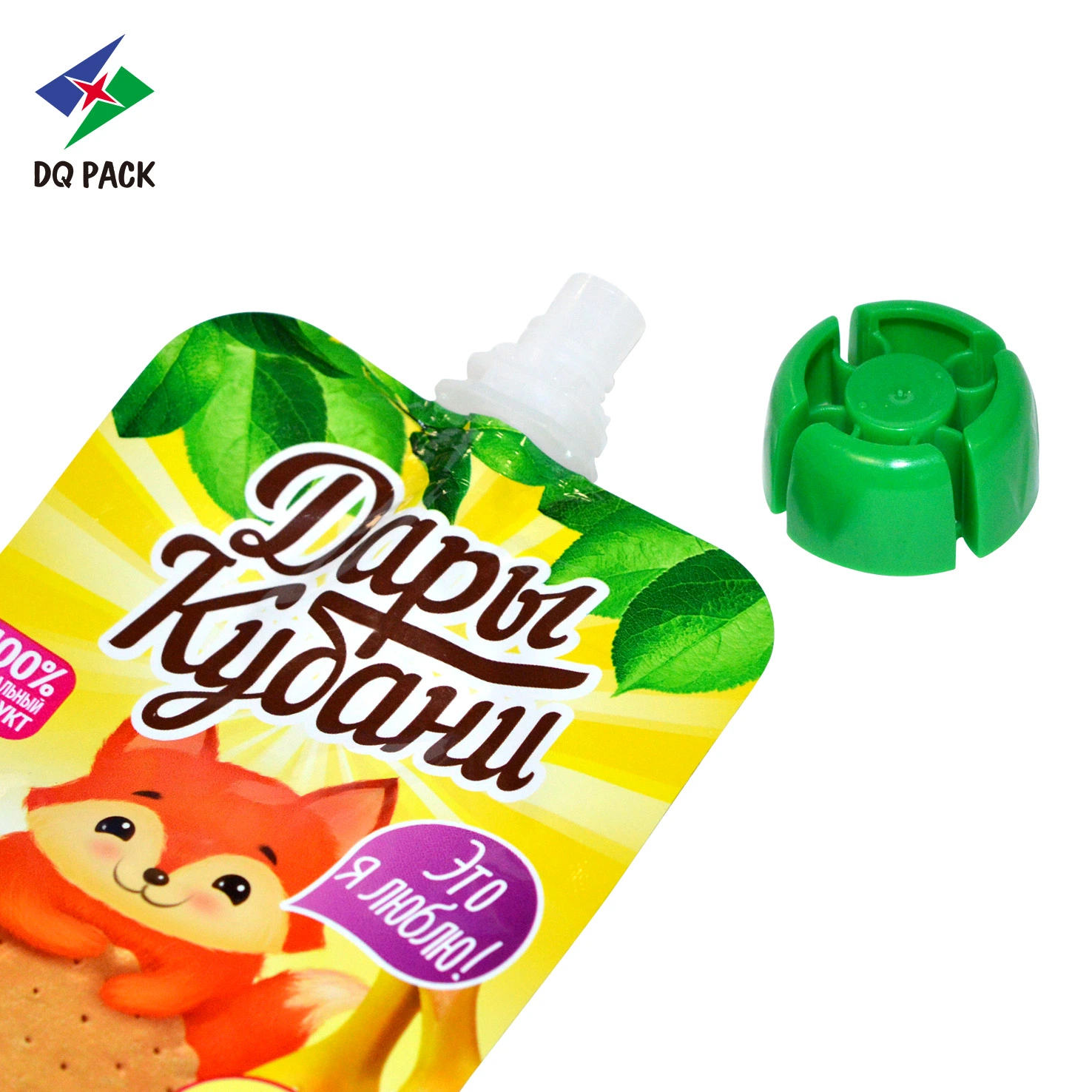 Customized Design 80 Ml Mango Flavor Fruit Shape Injection Pouch Bag Food Packaging Bag