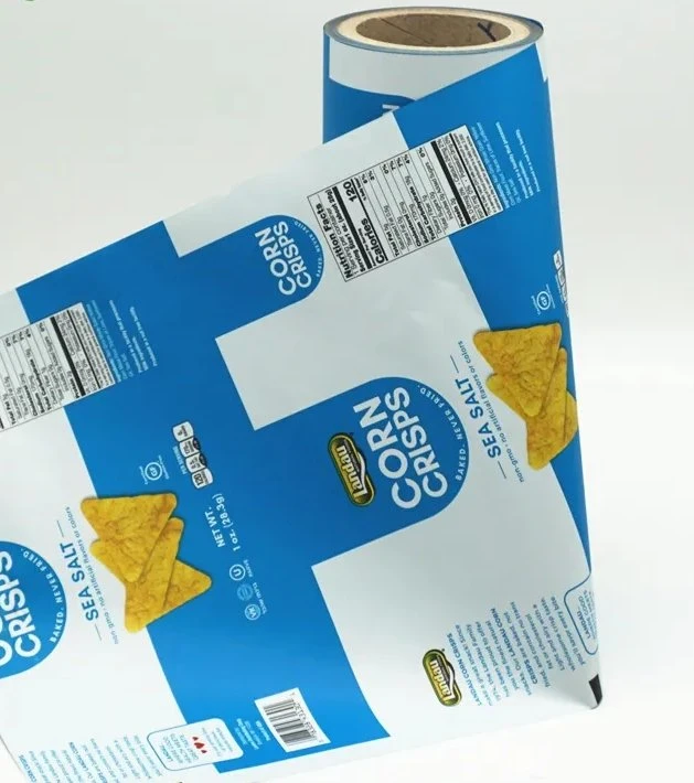 Benutzerdefinierte bedruckte Food Roll Film Verpackung Rollstock für Snacks Crisps Verpackung Von Chips