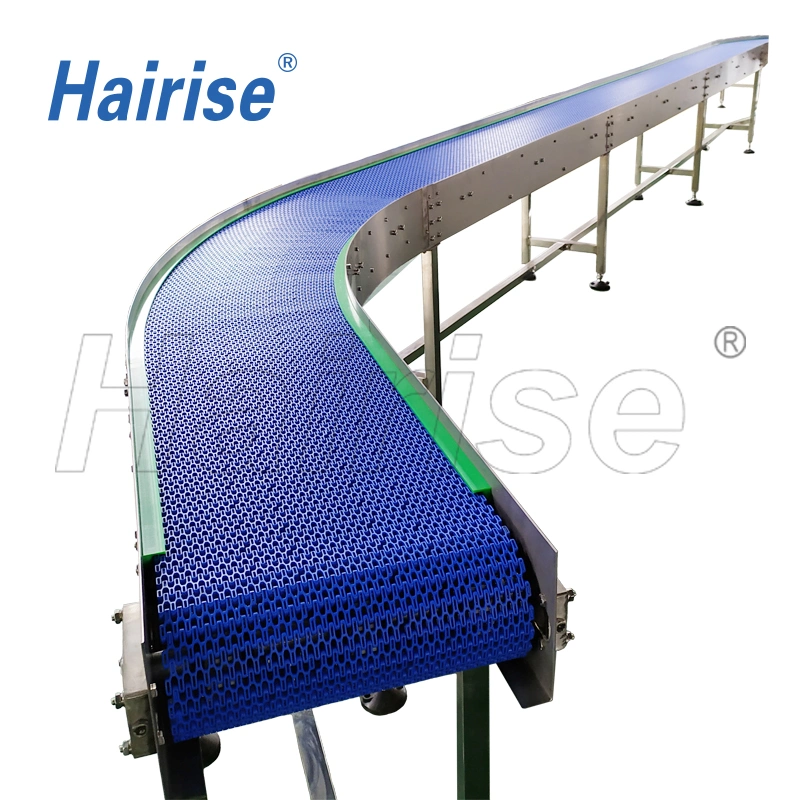 Hairise Fish Manual Powered Modular Belt Table Conveyor with FDA& Gsg Certificate