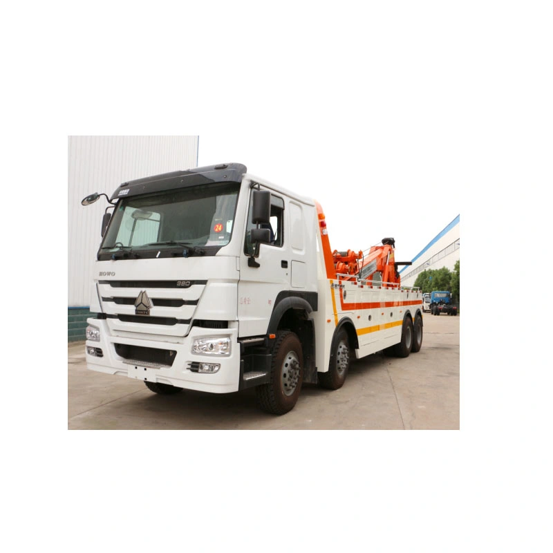 Recovery Truck Road Emergency Rescue Towing Crane Truck with Telescopic Boom