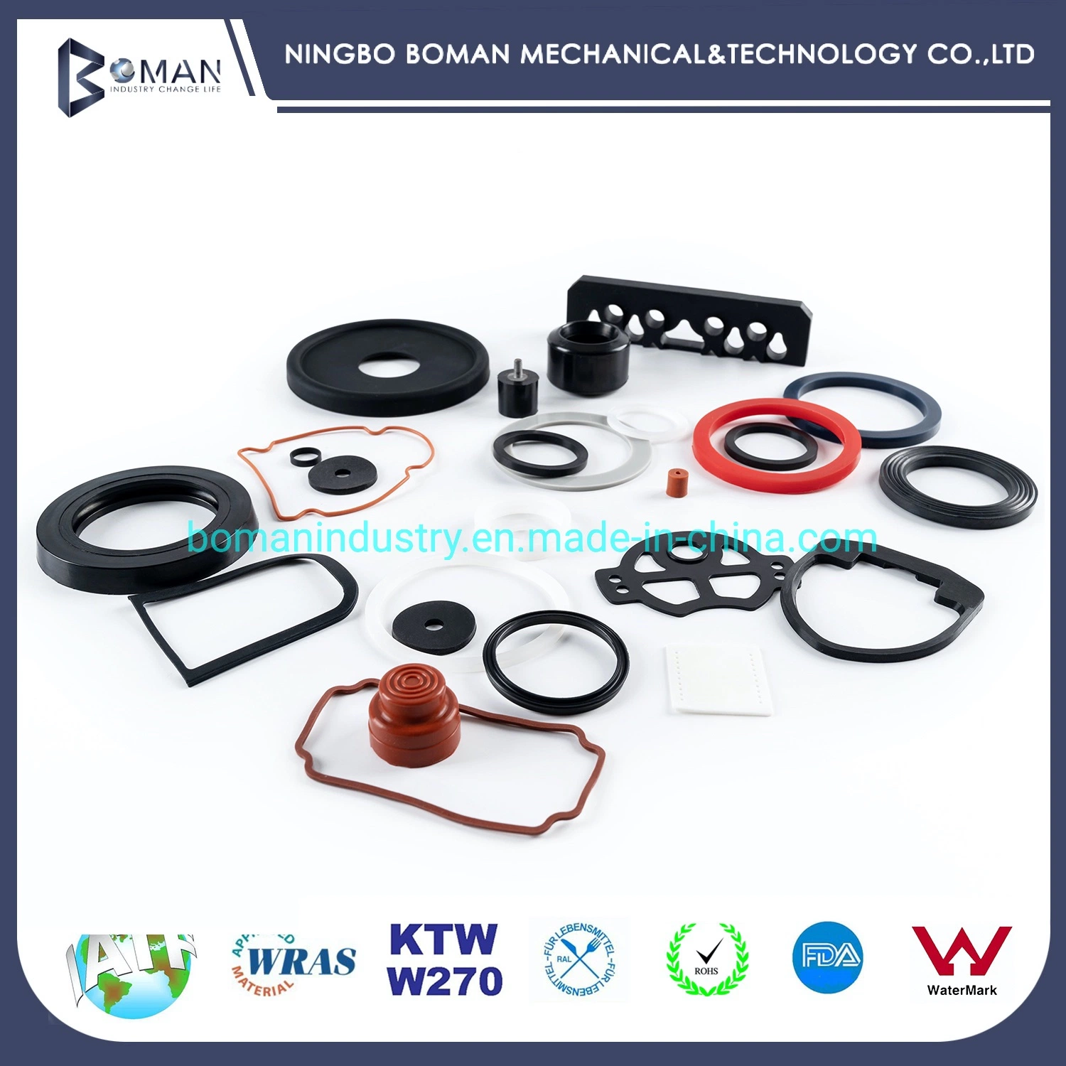 NBR EPDM HNBR FKM Silicone Rubber Seal Product Metal Detectable O Ring