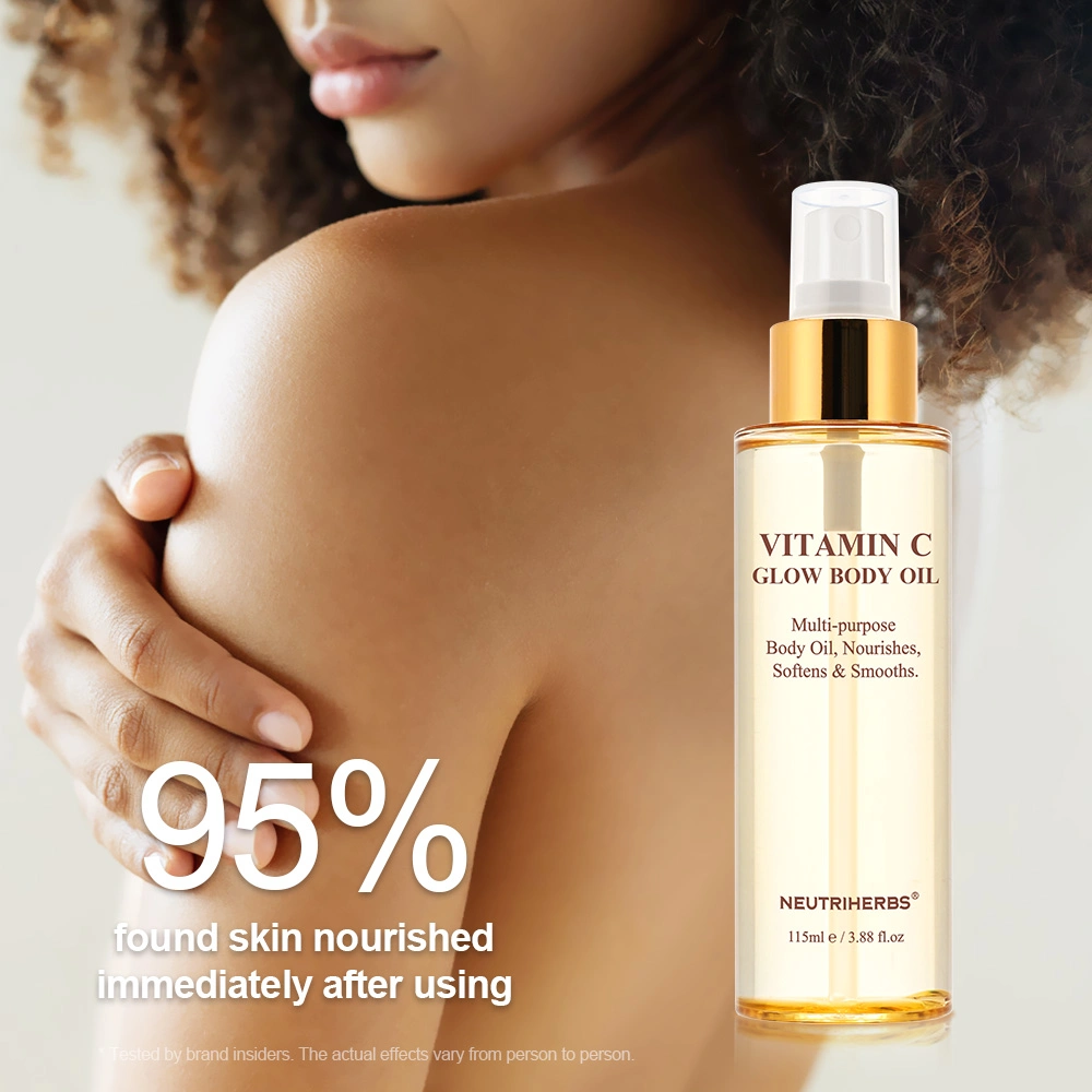 Free Sample Private Label Lifting Firming Brightenng Organic Vegan Vitamin C Body Oil