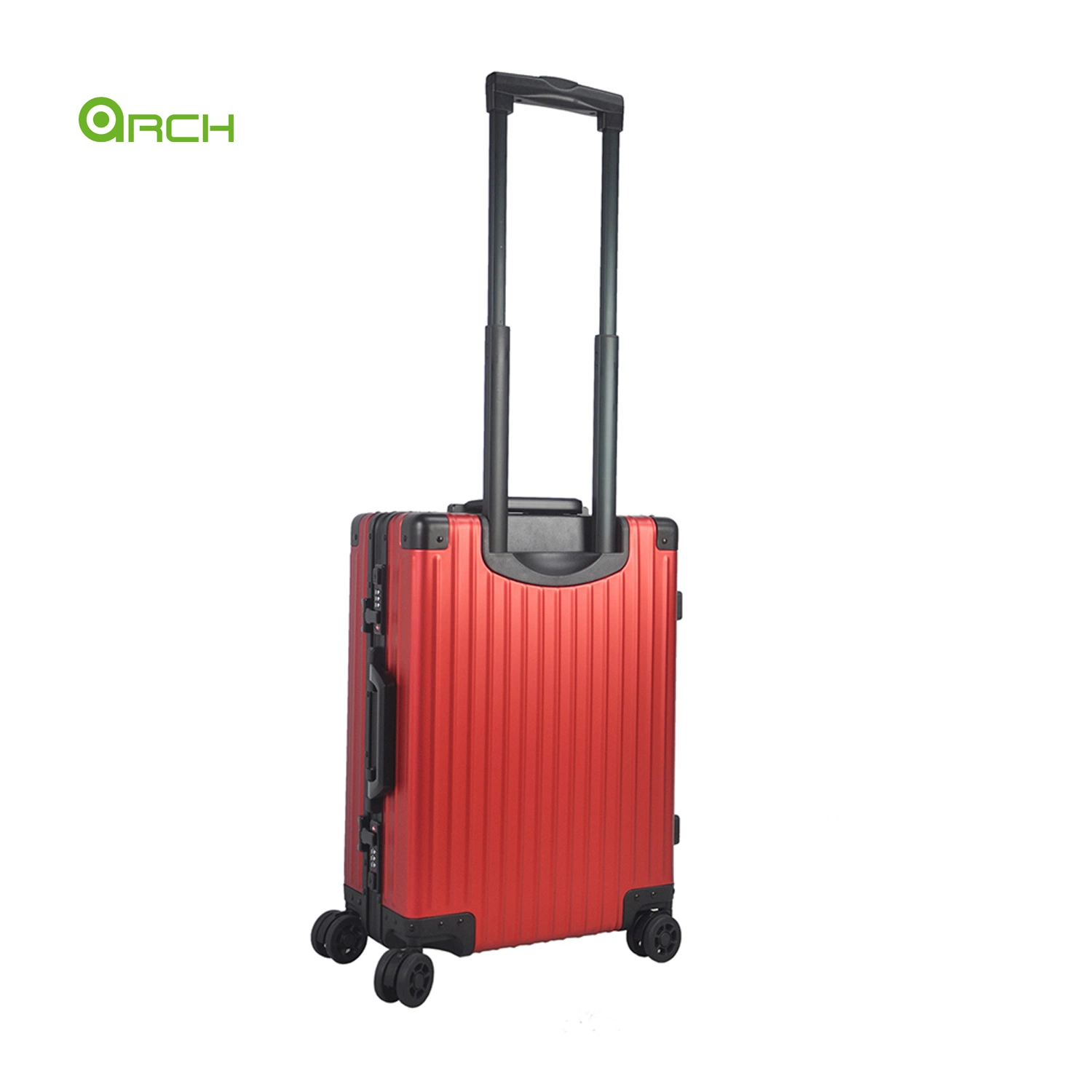 28" Fashion Aluminum Hard Case Trolley Luggage with Dual Spinner Wheels Travel Fg2217LG-L