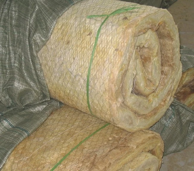 Wire Mesh Backed Mineral Wool Roll Rock Wool with Wire Mesh 80kg