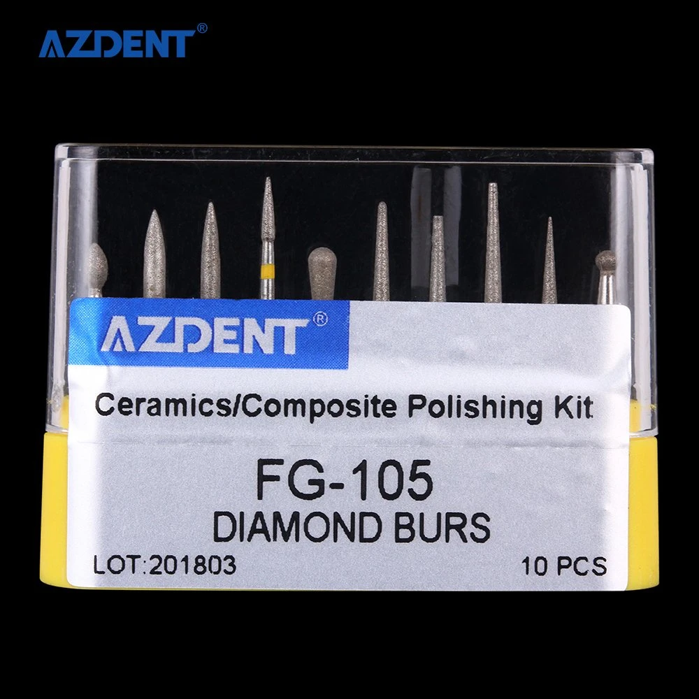 Wholesale Azdent Diamond Burs Porcelain Tooth Polishing Set Fg-105