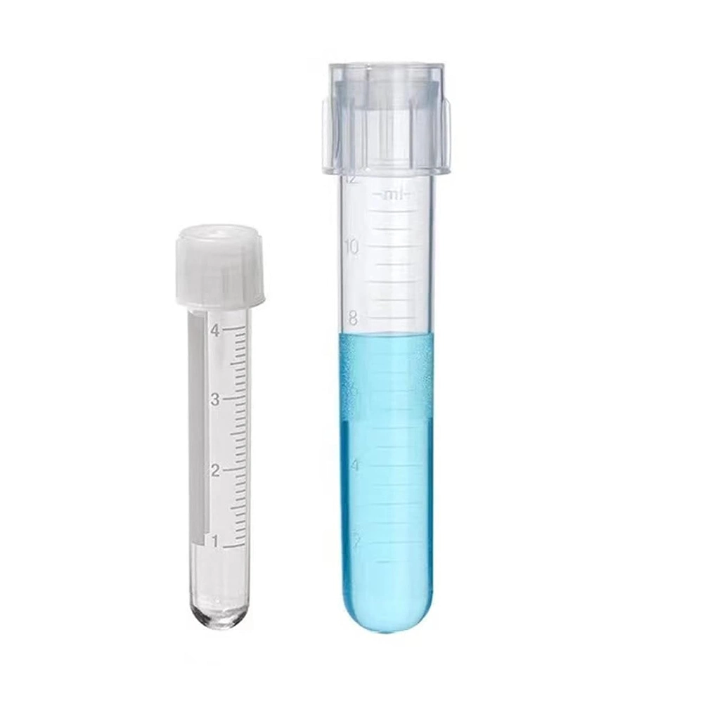 Consumibles de laboratorio tubo de cultivo celular PP/PS 5ml 12ml 14ml con Tubo de cultivo de tejido graduado de 12*75mm