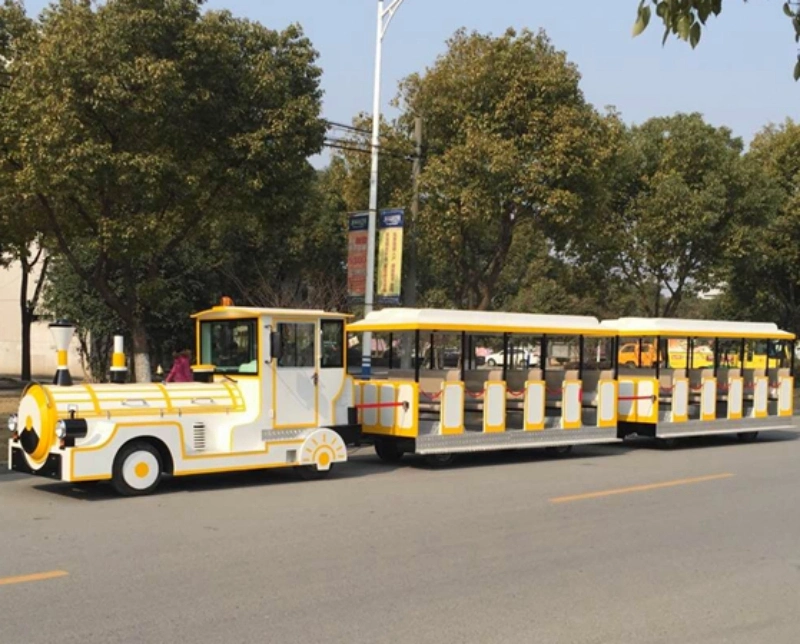 New 42-Person Electric Amusement Park Equipment Sightseeing Train