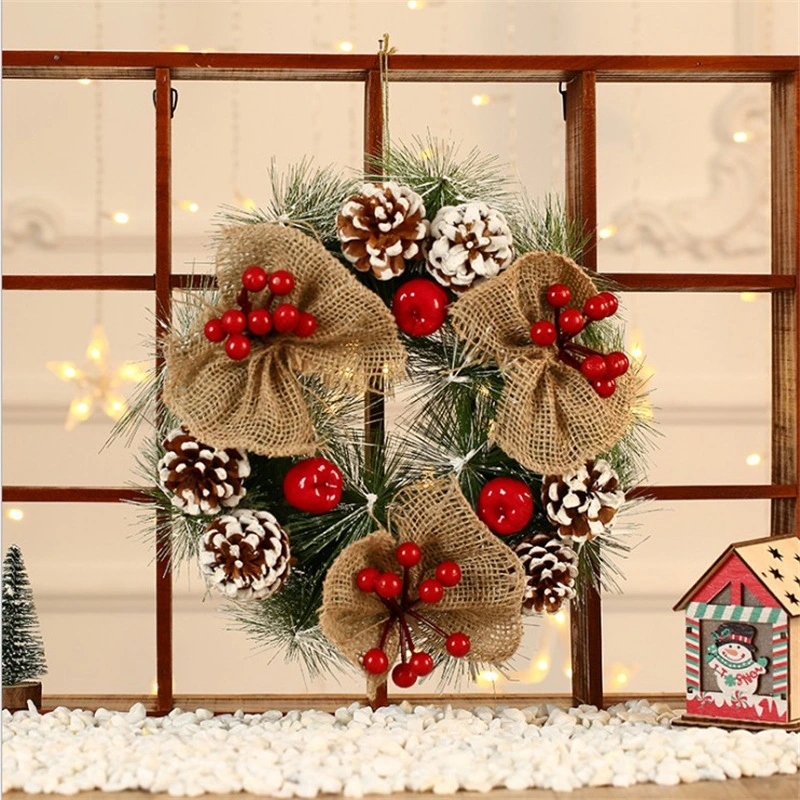 Pine Cone Wreath Hotel Mall Decorations