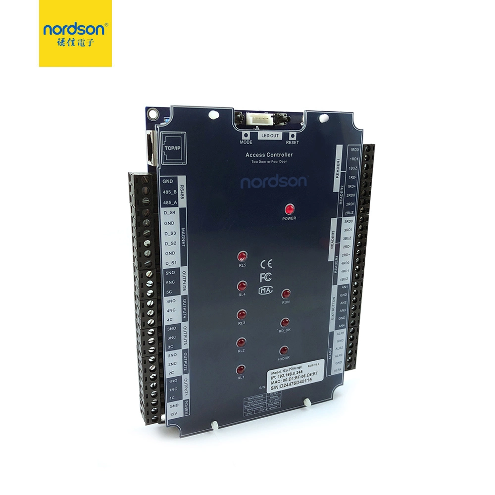 Commercial Smart Network Wiegand TCP/IP/Extension RS485 Access Controller with LED Light