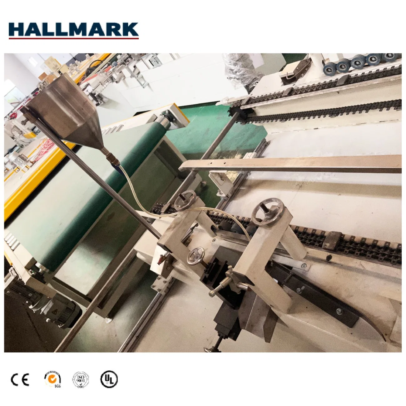 Hallmark High quality/High cost performance  New Type V Shape Groove Coating Machine for Spc Flooring Making