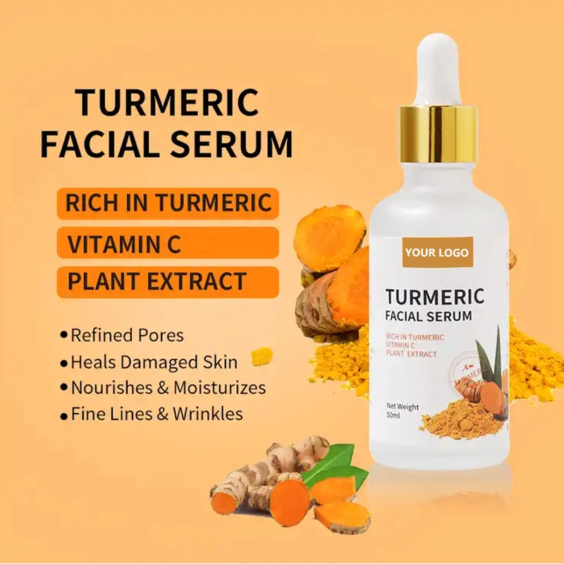 OEM / ODM Organic Skin Care Set Anti Akne Whiteningturmeric Root Oil Gesichtscreme Serum Creme Gesichtspflege Private Label Hautpflege