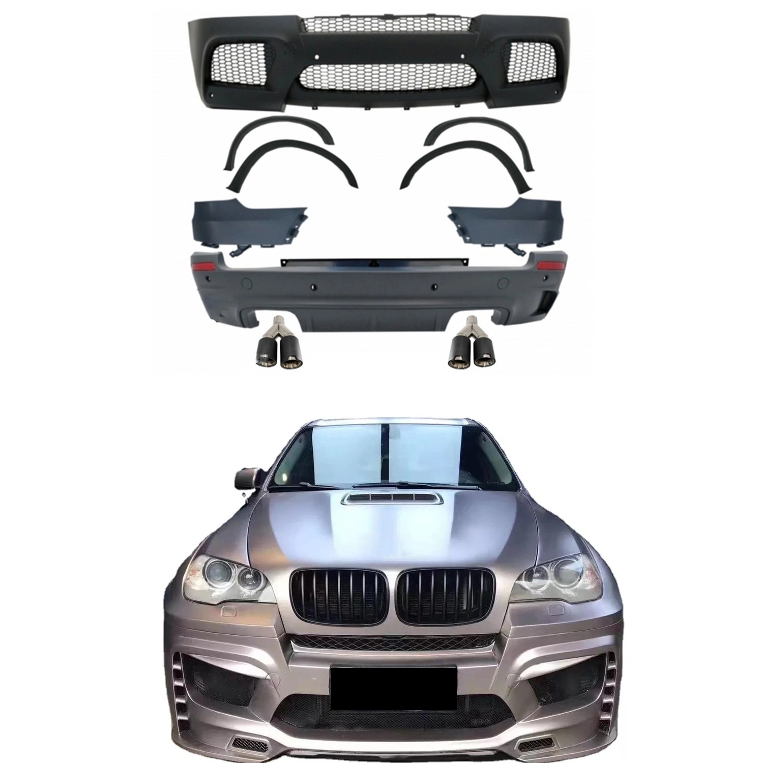 TDH PP material Body Kit para BMW X5 E70 actualización X5m