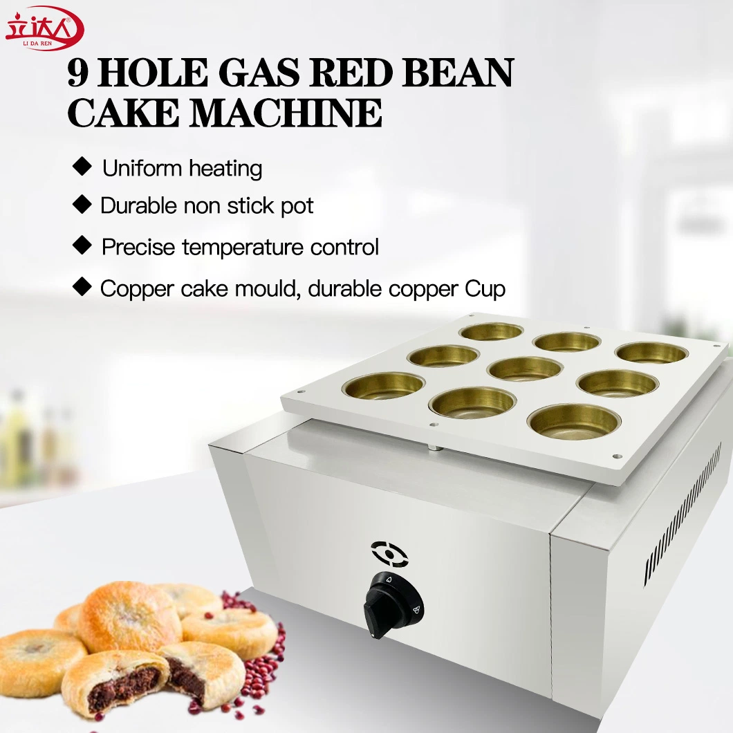 Le snack-Machine de l'équipement de cuisson Imagawayaki Poffertjes Dorayaki 9 trous nouvelle puissance gaz Red Bean gâteau japonais Maker Machine