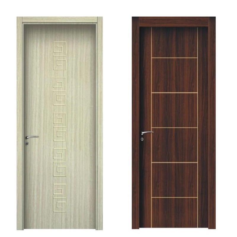 Fireproof Plastic Wood Composite WPC Door PVC Door for Bathroom Kitchen Room