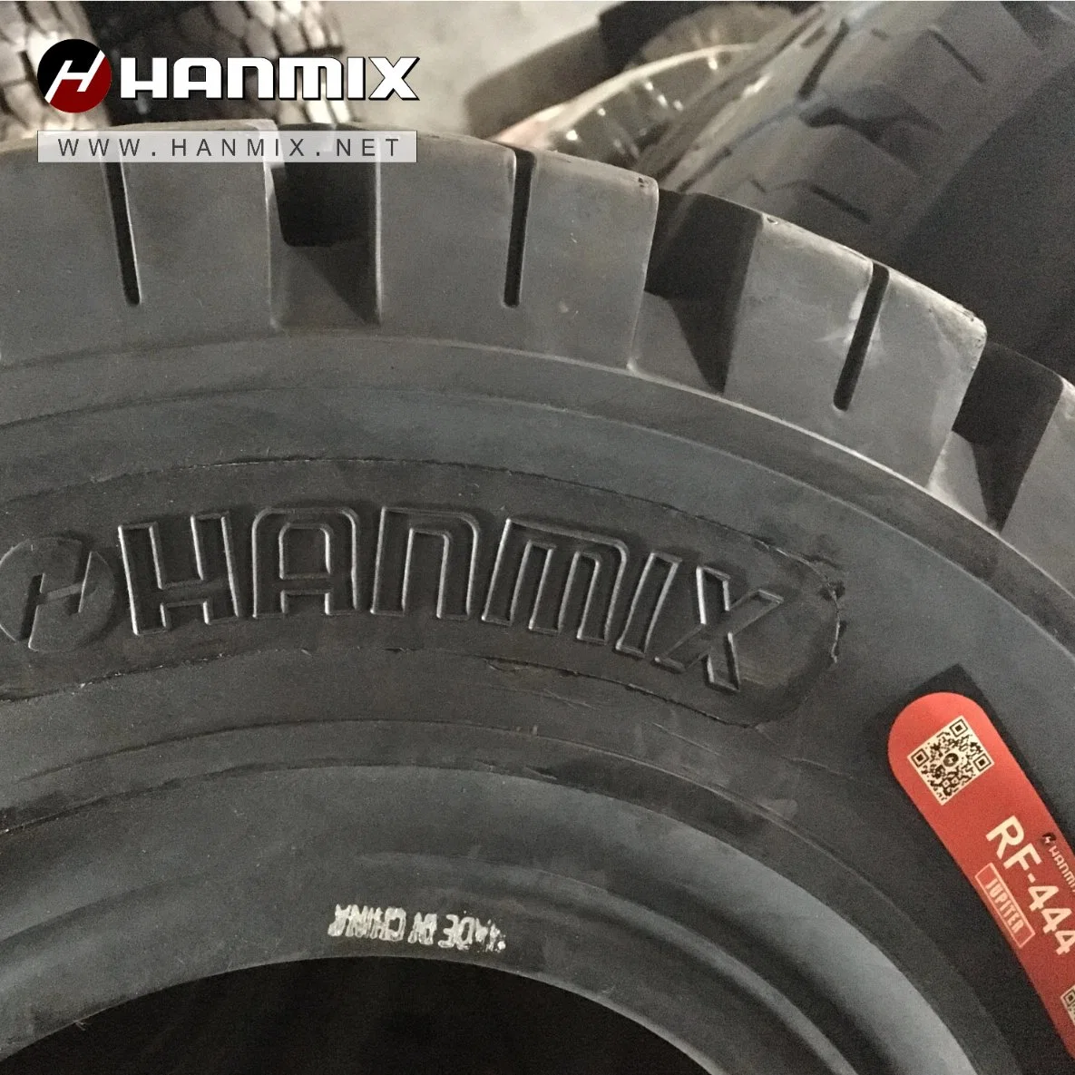 Hanmix Pneumatic Industrial Press-on Non-Marking Solid Forklift Tyres 16X6-8 18X7-8 200X50-10 21X8-9 23X9-10