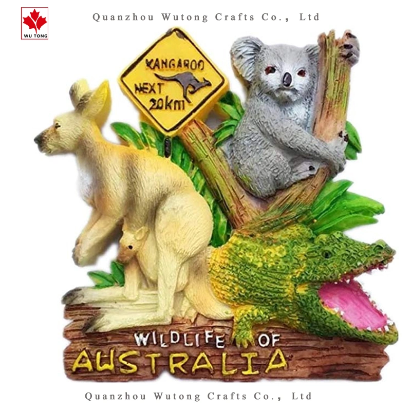 3D de resina gracioso Koala recuerdos turísticos de la ciudad de Australia nevera cocina Accesorios Decoración regalos artesanías artes