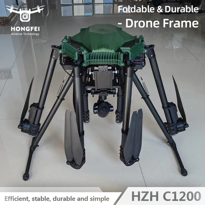 Cargas multitarefas opcionais 70 min Endurance Roof Inspection FPV drone Hexacopter UAV com vários cápsulas