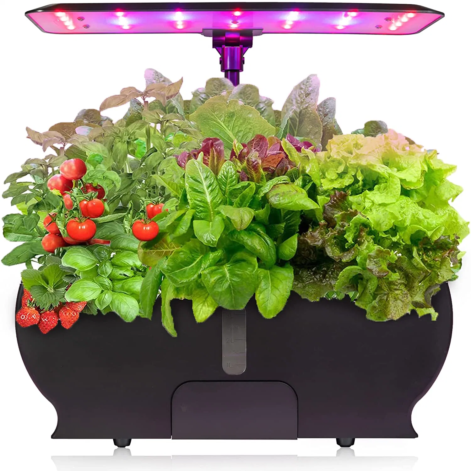 Smart Planter Indor Herb Garden Vertical GROW Tower LED داخلي نظام نمو الهيدروكاريات