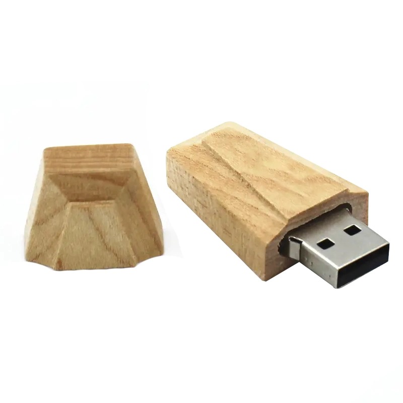 Halloween ataúd de madera natural de la unidad flash USB de disco Flash USB de madera de arce