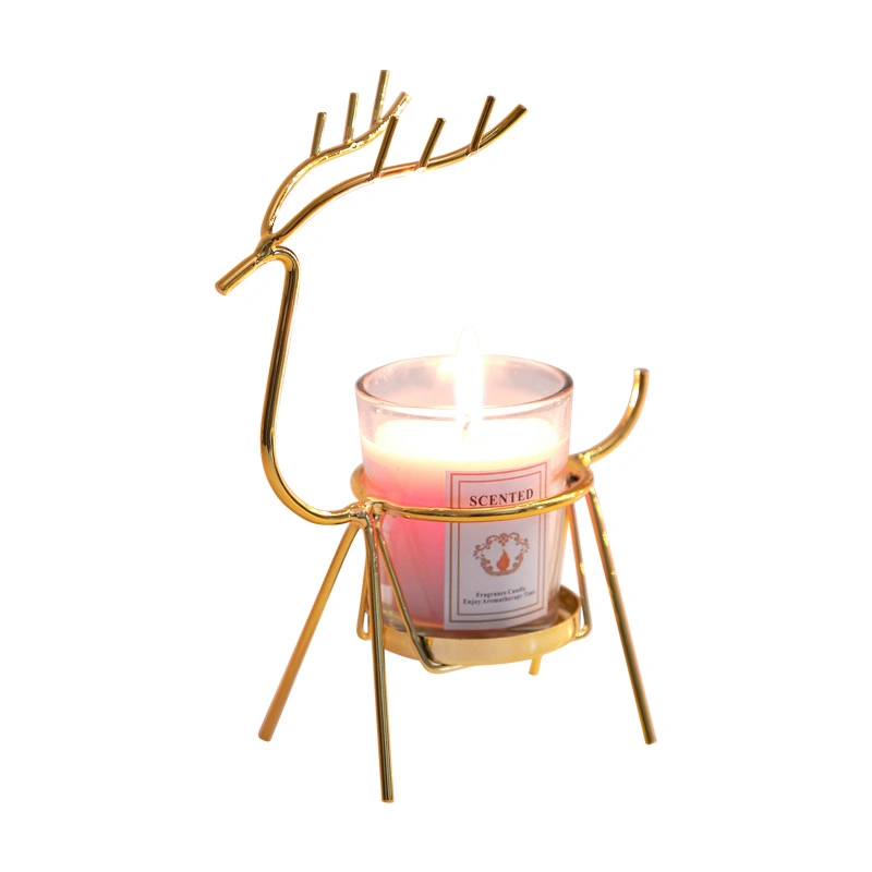 Christmas Present Nano-Plating Metal Fragrance Candle Holder