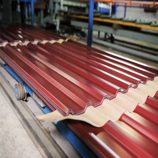 PPGL PPGI Tile/Pre Painted Zincalume Roofing Sheet/Corrugated Steel Roofing Plate Color Coated Steel Tiles/Galvanized Corrugated Steel PPGI Roof Tiles