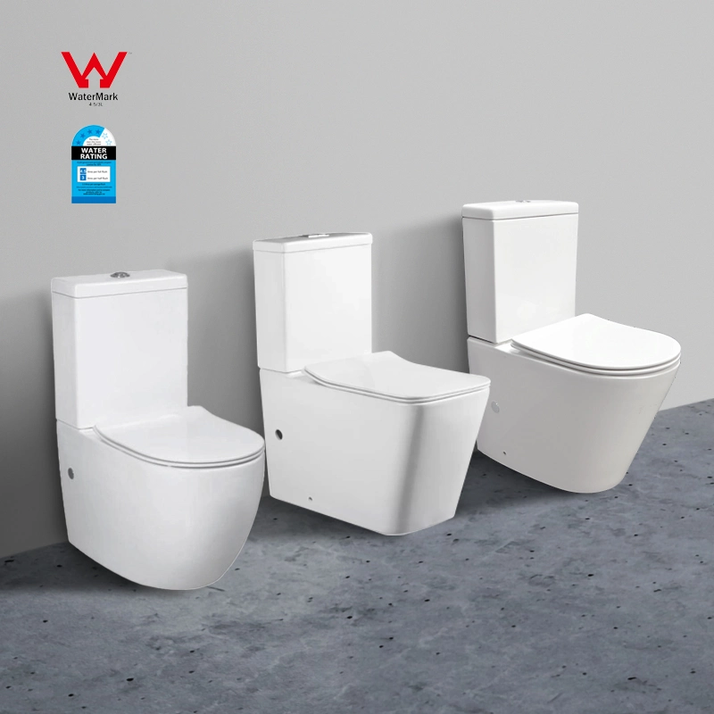 2 Piece Toilet Matte Black Ceramic Wc Toilet Luxury Sanitary Ware P Trap Toilet Watermark Toilet Bowl Ceramica Water Closet Bathroom Toilet