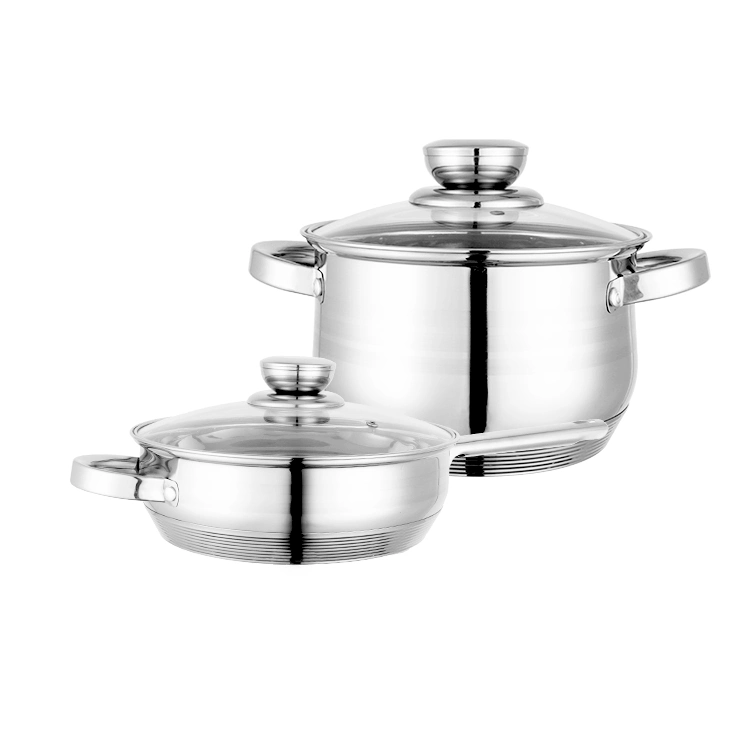 Mayorista/Proveedor de fábrica 6 PCS No Stick juegos de utensilios de cocina ollas y sartenes utensilios de cocina con la parte inferior de inducción