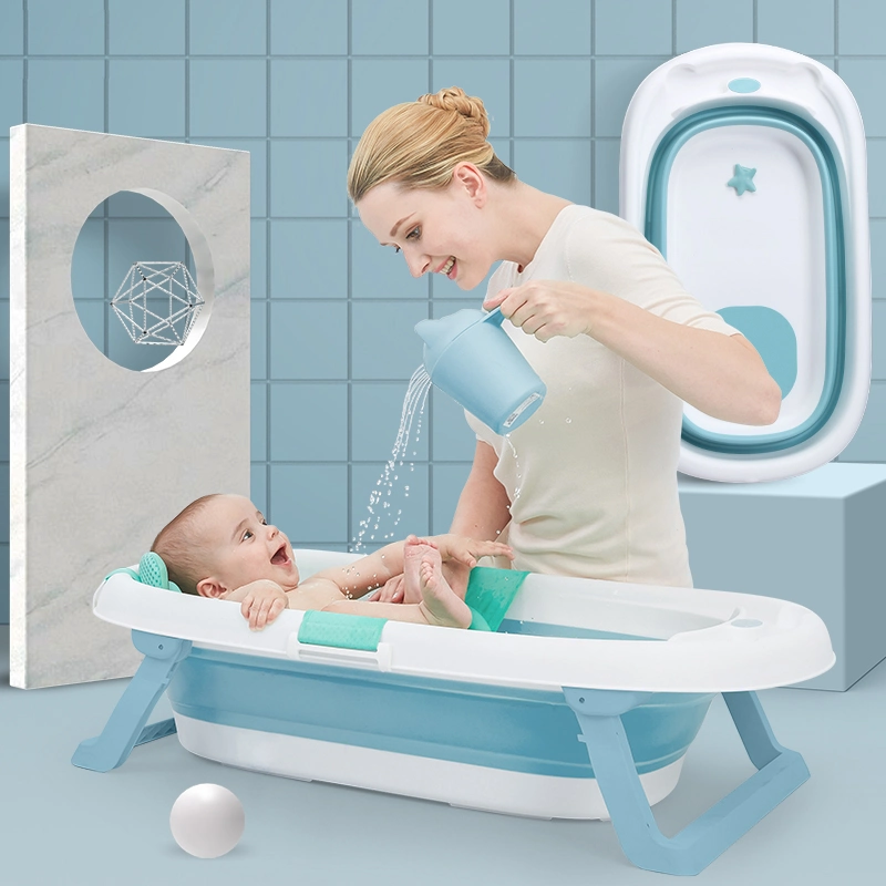 Wholesale/Supplier Babies Sets Durable Plastic Newborn Foldable Baby Bath Tub Toddler Infant Bathroom Shampoo Basin Bath