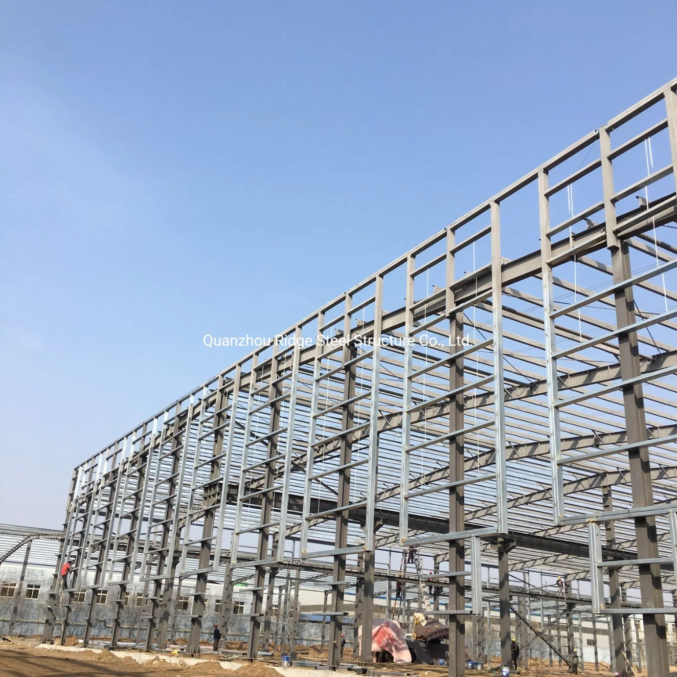 High Strength Sloping Roof Low Cost Industrial Shed Galvanized Steel Structure Frame for Warehouse Self Storage Steel Building