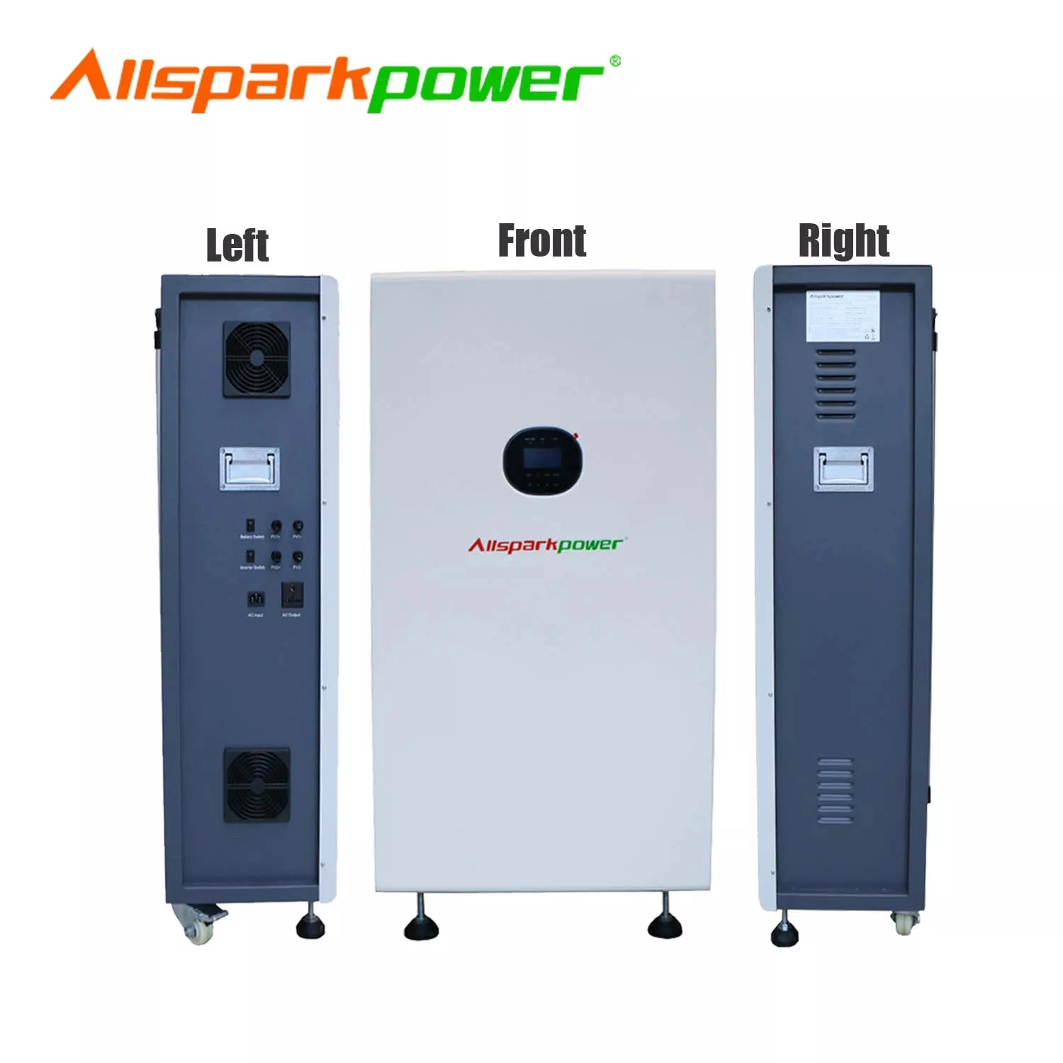 Allsparkpower Ap-3096 Ess 3kw 9.6kwh Energy Storage Plug and Play All in One Home Energy Storage System