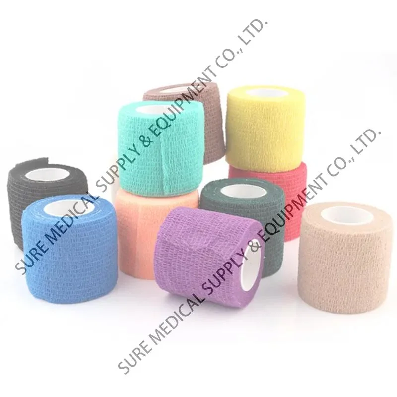 Waterproof Medical Bandage Non Woven Easy Tear Self Adhesive Veterinary