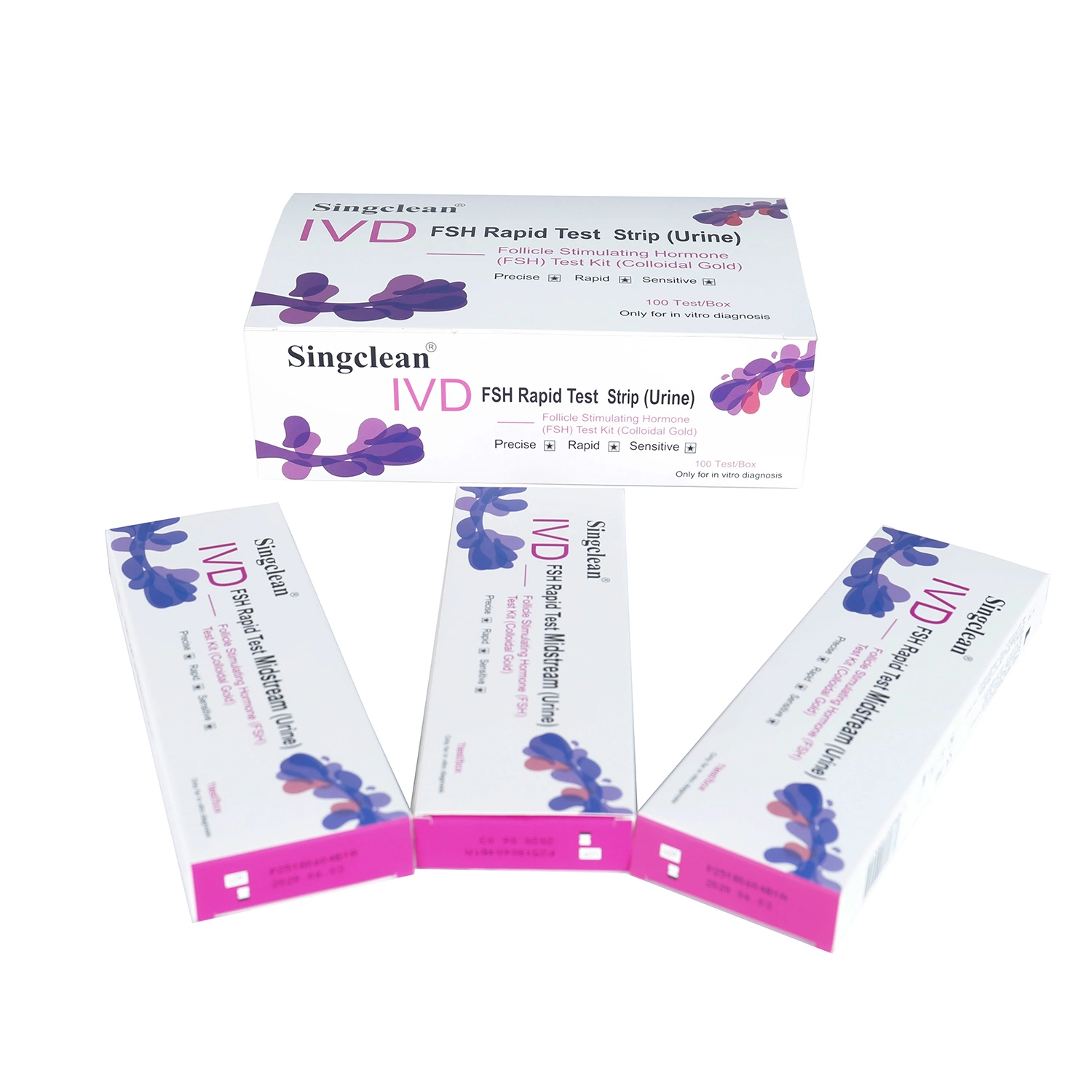 Ce Approved Fsh Menopause Test Kit Strip Midstream Cassette