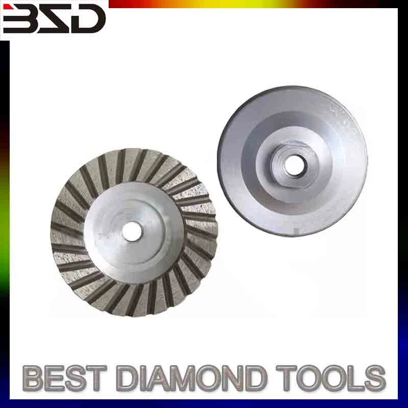 Diamond Turbo Cup Wheel Applierd to Floor Grinding