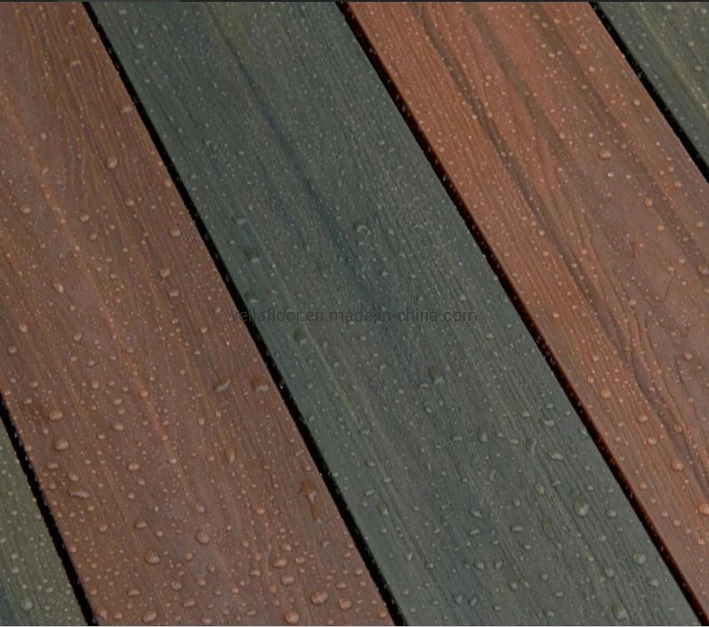 Co-Extrusion WPC Decking Bois-Plastique Composites en Bois Composites Revêtement Extérieur Matériau de Construction Terrasse Extérieure en Plastique Bois