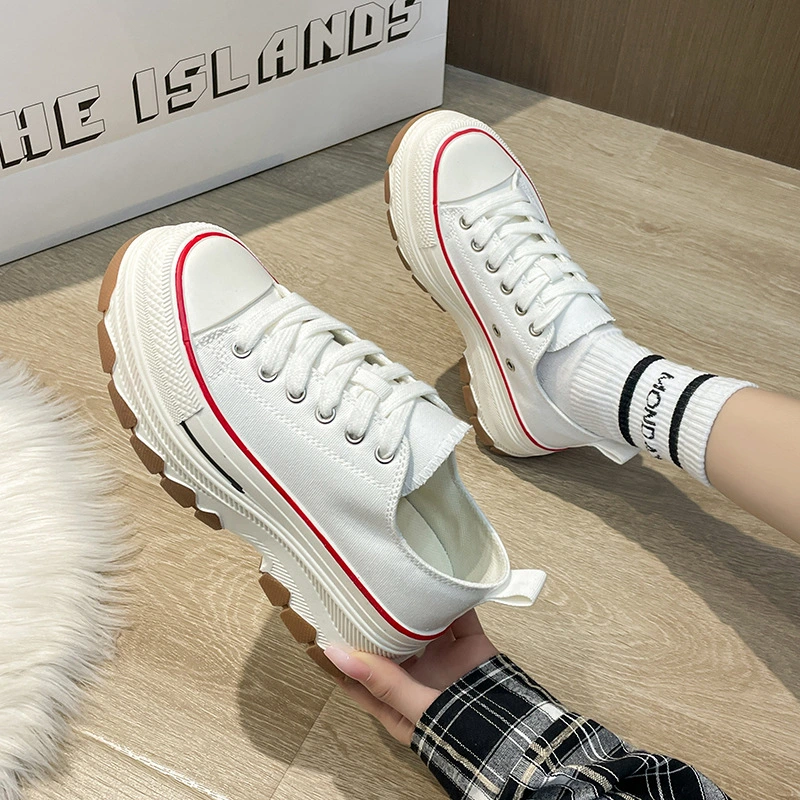 Wholesale/Supplier Women Sports Sneakers Canvas Trendy Ladies Casual Shoes