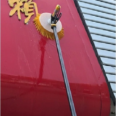 Electric Solar Cleaning Robot Brush with Telescopic Polefor Factory Roof Dust Cleaning