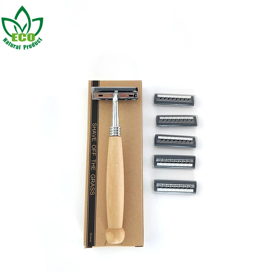 Bamboo Handle 10PCS Wood Handle Shaver Shaving Knife High Quality