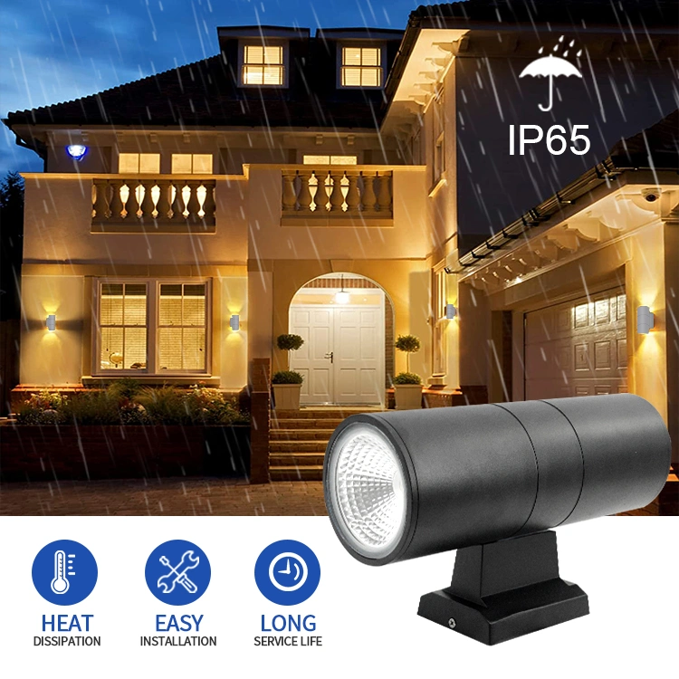 Aluminum IP65 Up Down Bracket Sconce Outdoor Wall Lamp LED Wall Light