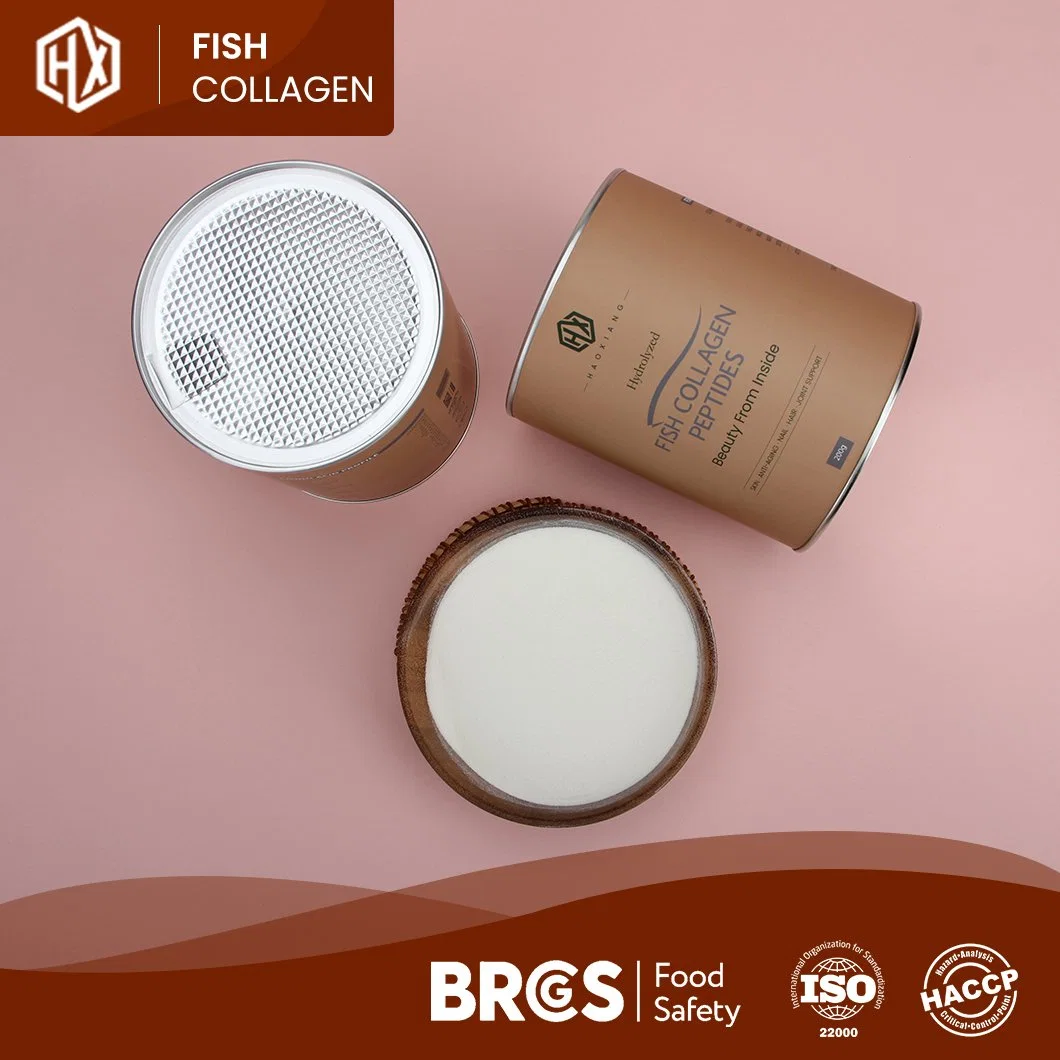 Haoxiang Fish Collagen Pure Hydrolyzed Deep Sea Fish Scale Collagen Powder Enzymatic Hydrolysis Technology Process Hydrolyzed Fish Collagen Powder Manufacturer