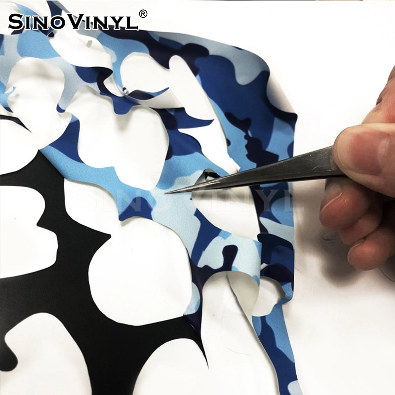 SINOVINYL Hot Sale Heat Transfer Vinyl Soft Surface Camouflage Vinyl Heat Transfer Htv