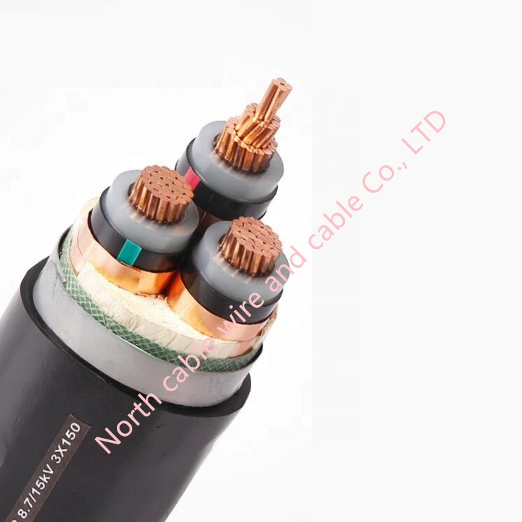 3.6/6kv 18/30kv 10kv Steel Tape Armour Electrical Cable 3 Core Cable High Voltage Power Cable