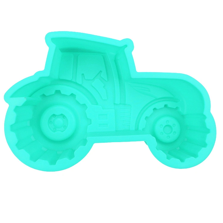 3D Large Locomotive Cake Molds Pan Silicone Tractor Mold for Chocolate Cake Baking Kitchen Tool