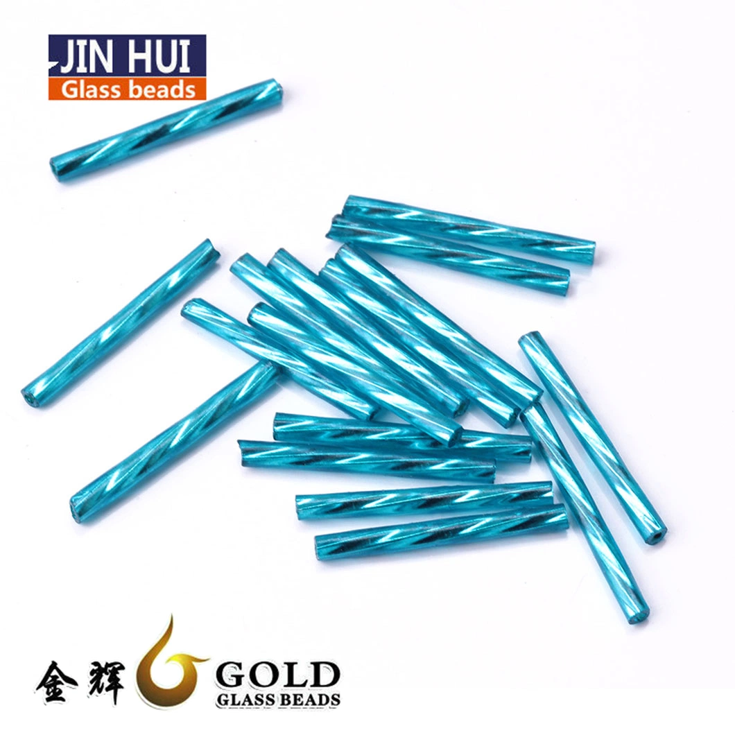 Wholesale Glass Long Bugle Twist Seed Beads for Decoration