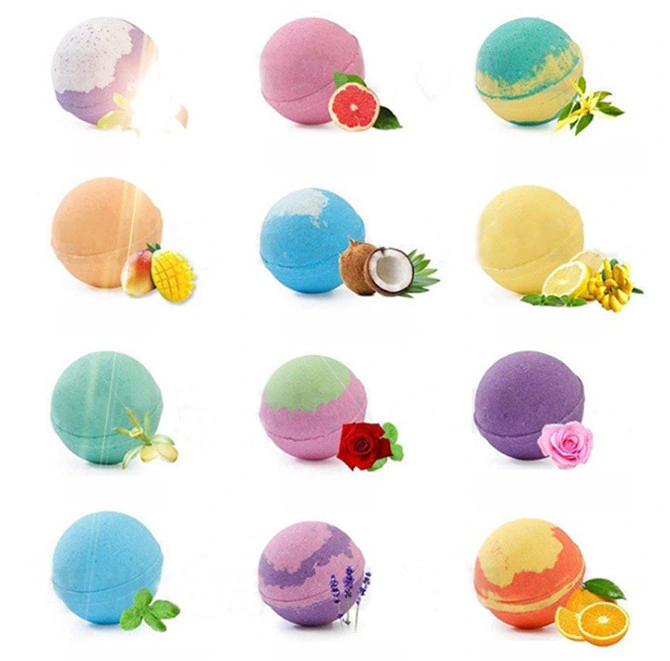 Bombas de baño de bolas personalizadas DIY gracioso colorante Hecho a mano presione el baño de burbujas bombas para niños