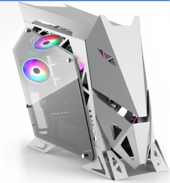 ATX Gaming Case, PC Gaming, Computer Parts, Computer Case, RGB Infinity, Tempered Glass Design Special Shape Gaming with RGB Fans